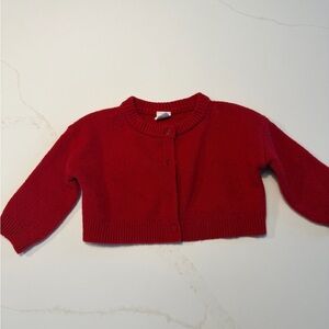 Gap Baby Red Button-Up Cardigan